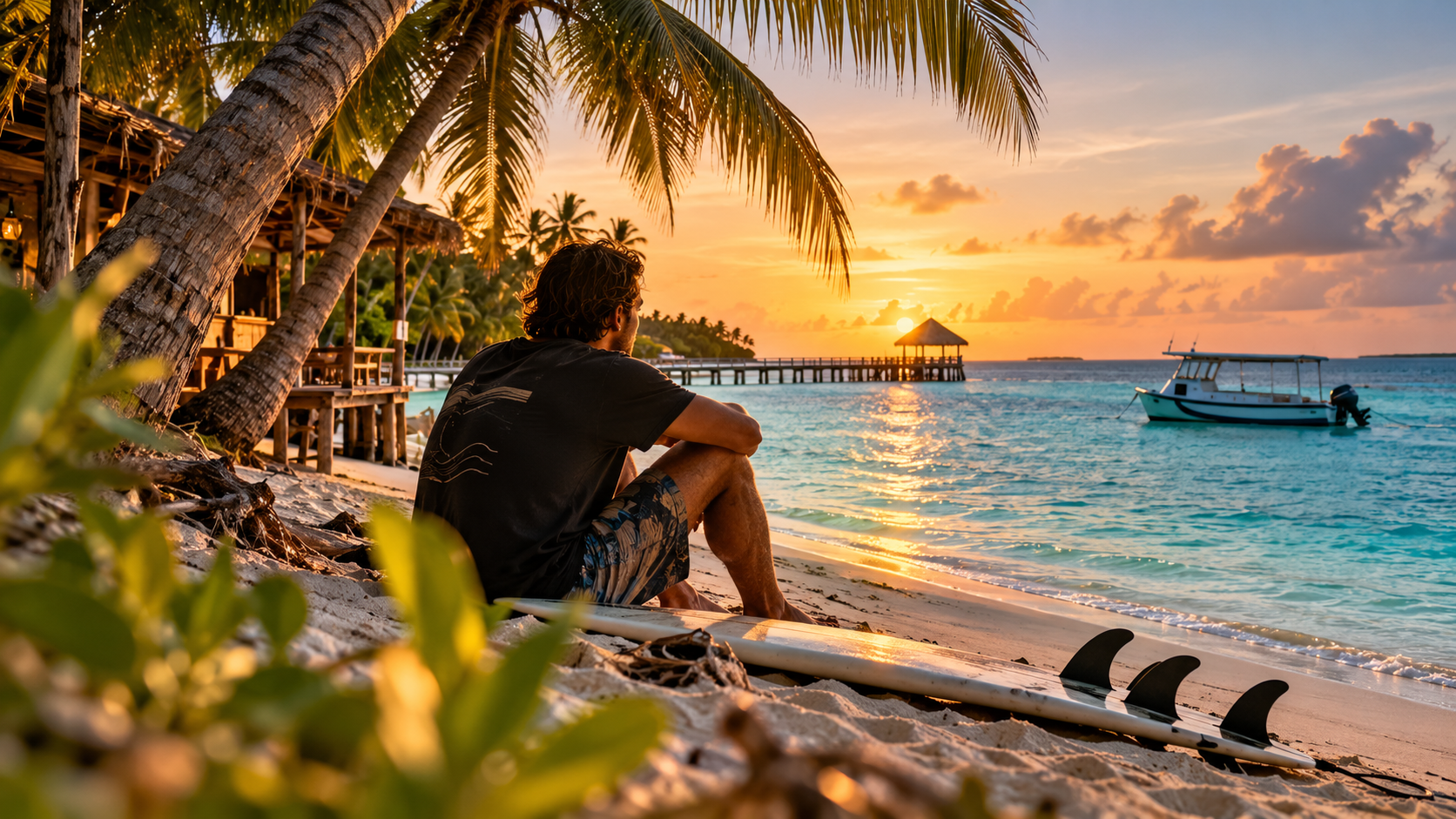 Local island life in the Maldives